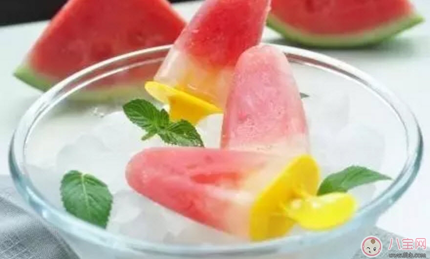 夏季解暑神器 自制西瓜冰淇淋