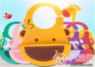 吃輔食再也不怕臟了 賈靜雯女兒咘咘同款硅膠可折疊圍兜