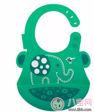 吃輔食再也不怕臟了 賈靜雯女兒咘咘同款硅膠可折疊圍兜