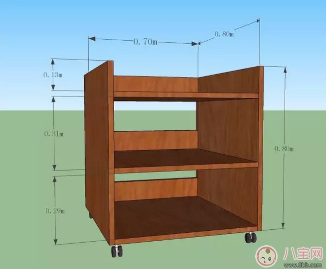 自制尿布臺 自己做的尿布臺(內(nèi)含尿布臺設計圖)