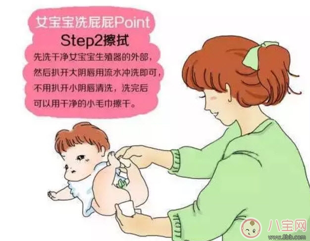 新生兒女寶寶私處護(hù)理圖解 女嬰兒私處護(hù)理方法