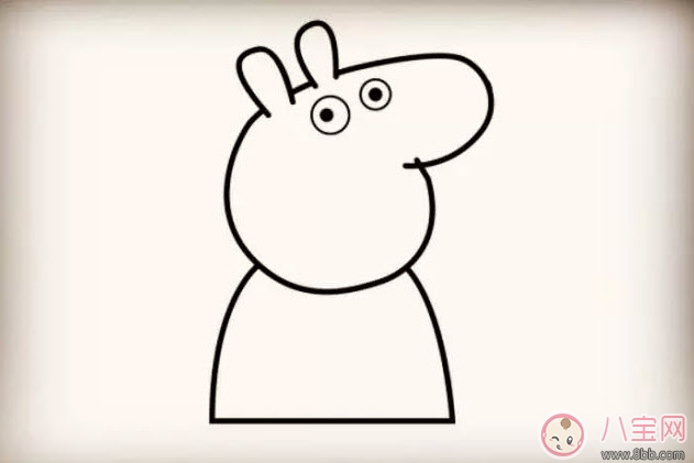 兒童簡筆畫小豬佩奇 小豬佩奇的簡筆畫