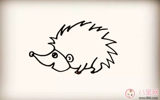 兒童小動(dòng)物簡(jiǎn)筆畫(huà) 森林里的小刺猬簡(jiǎn)筆畫(huà)