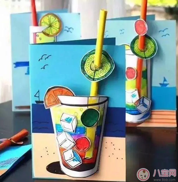 清涼夏日自制小玩具 DIY夏日帽子和飲料