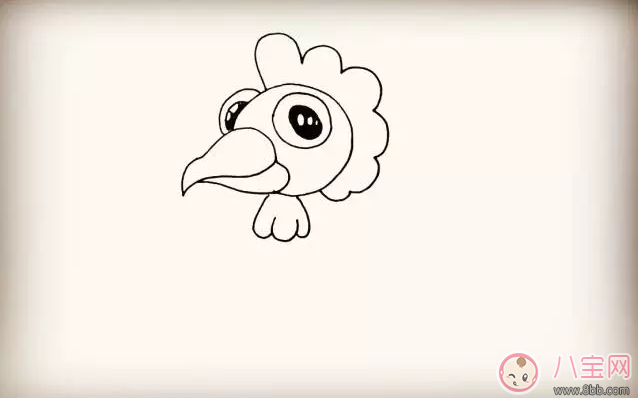 寶寶簡筆畫  簡單畫出大公雞