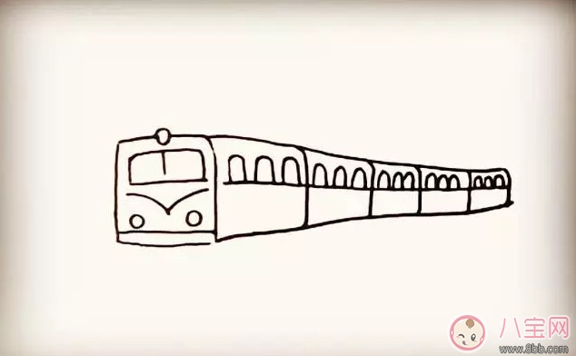 兒童簡筆畫 小火車簡筆畫