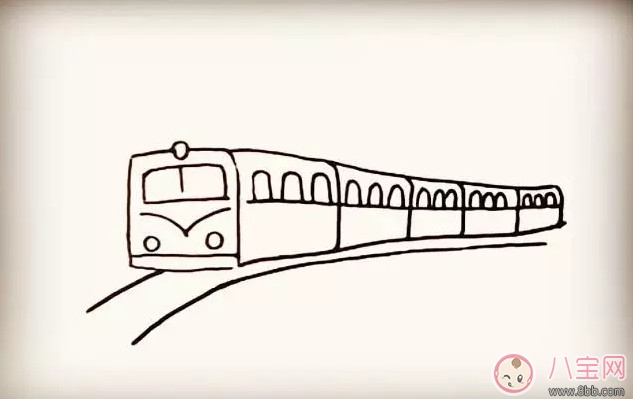 兒童簡筆畫 小火車簡筆畫