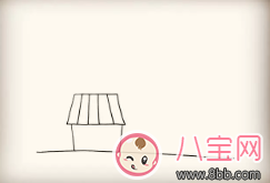 寶寶簡筆畫彩虹屋  這樣畫景色系列彩虹屋