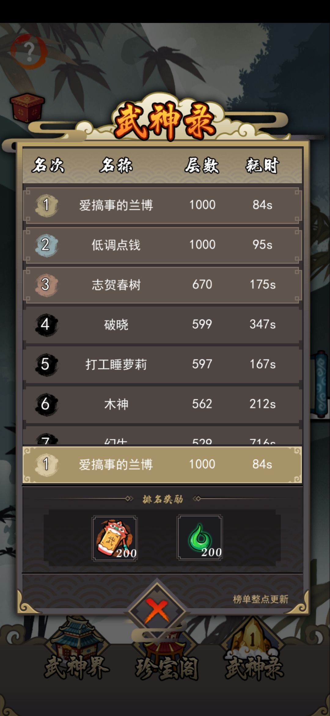 琉生傳武道試煉1000層怎么打 平民打法介紹