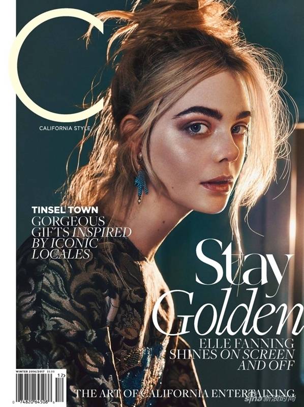 艾麗范寧雜志封面寫(xiě)真 金發(fā)美人空靈俏皮