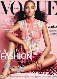 超模Lais Ribeiro雜志封面寫真 演繹春裝潮流穿搭