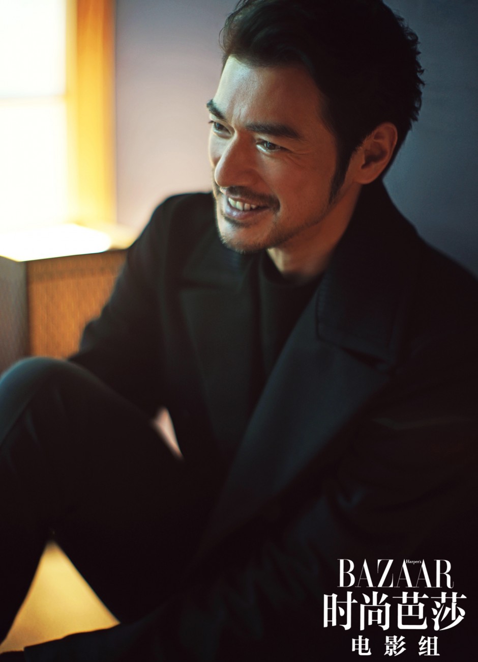 金城武登《時尚芭莎》雜志封面 盡顯極致紳士魅力