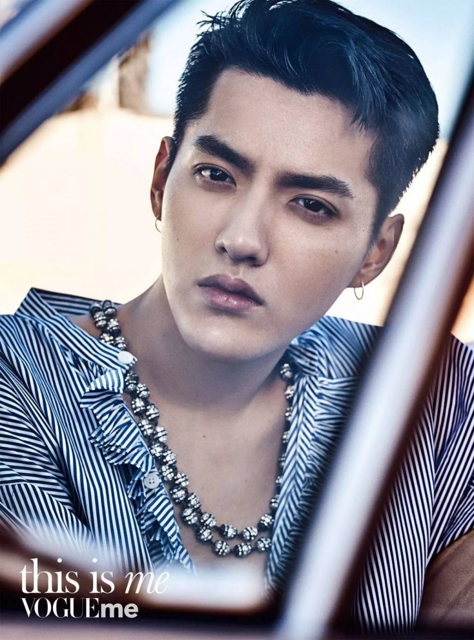 吳亦凡雜志封面圖 眼神犀利變身冷峻型男