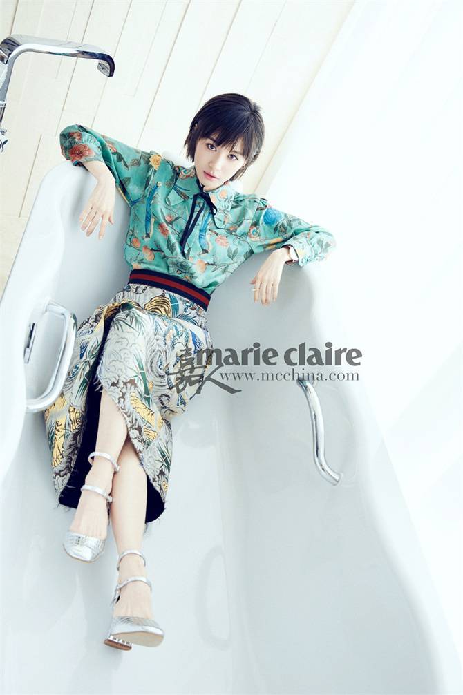 &ldquo;曲妖精&rdquo;王子文短發(fā)造型為《嘉人》拍攝人物大片