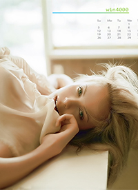 2016年6月性感金發(fā)碧眼美女日歷圖片