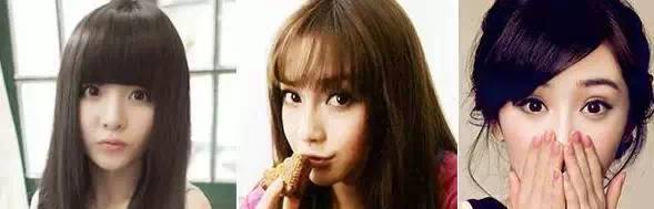 女明星沒有劉海發(fā)型圖片 美丑就在一瞬間