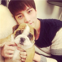 QQ個性陽光型男頭像 愛動物的暖男