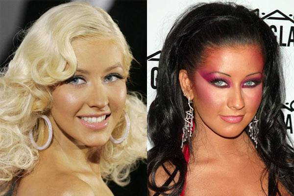 明星美丑妝容對(duì)比 她們一定得罪過(guò)化妝師