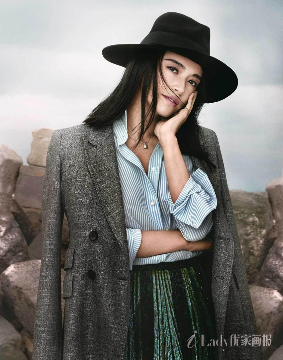 辣媽姚晨最新時尚大片 化身帥氣西部牛仔