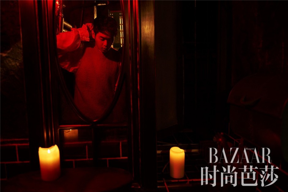 張若昀秋冬時(shí)尚寫真大片 光影迷離中貴氣撩人