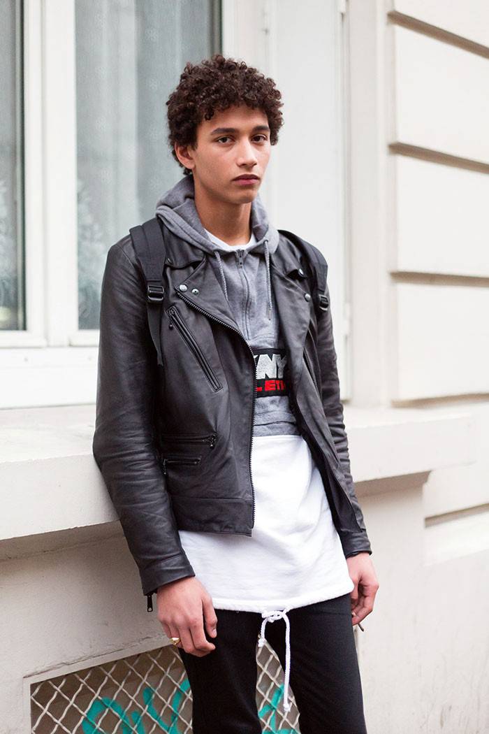 男裝時(shí)裝周的男模街拍look 又是一大波小鮮肉們