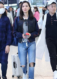 劉詩詩街拍生活照大曝光 私下搭配衣品超贊