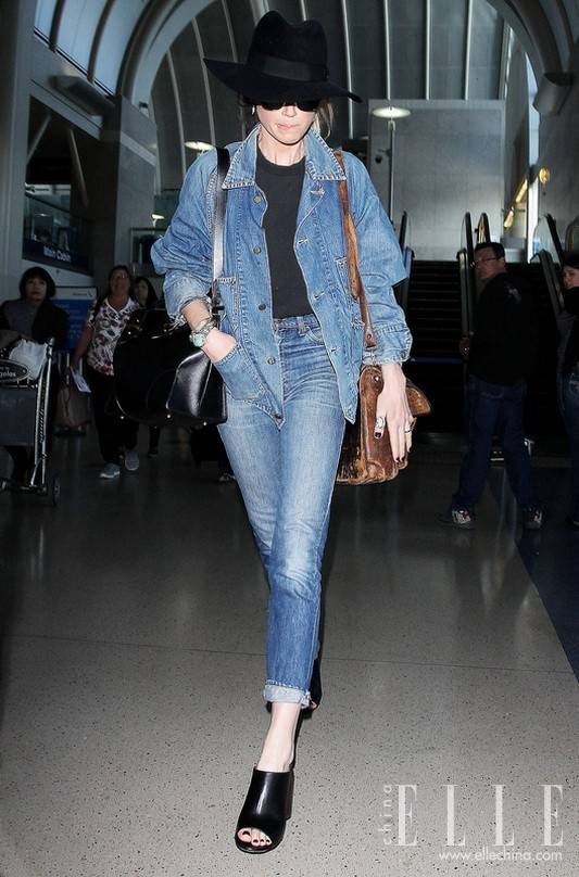 不與百花爭艷 初夏看明星牛仔街拍搭配