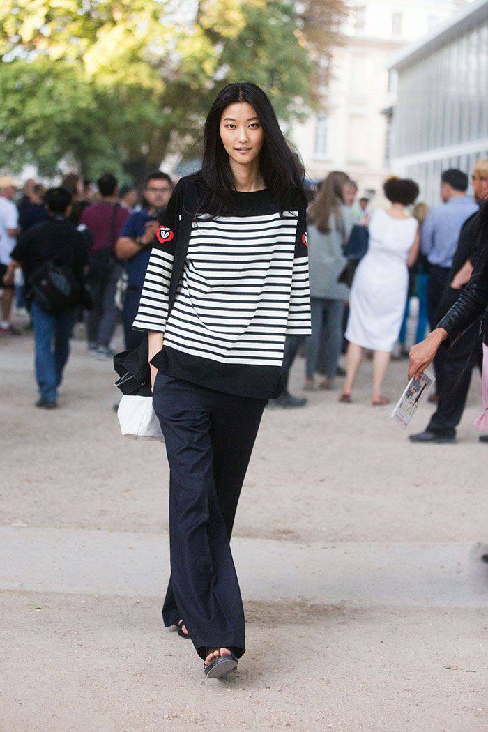 韓國模特樸智慧時尚簡約實用街拍