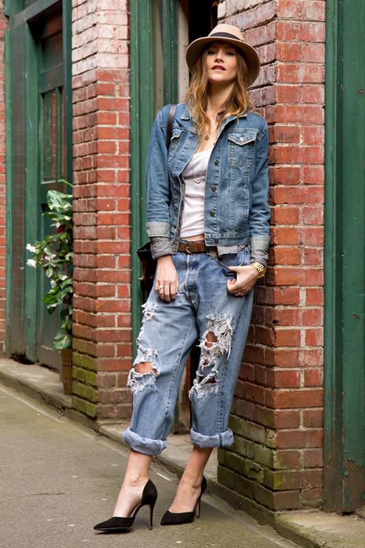 寬松牛仔褲怎么搭配？時(shí)尚達(dá)人給你不一樣的感覺