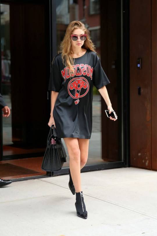 gigi hadid街拍的秘密武器 居然是墨鏡