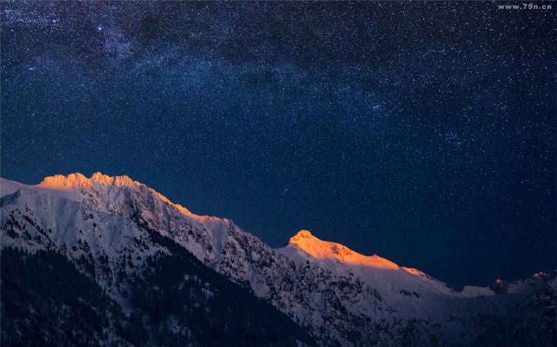 唯美夜晚星空風(fēng)景圖片欣賞