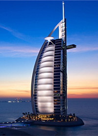 迪拜帆船酒店夢(mèng)幻風(fēng)景素材圖片