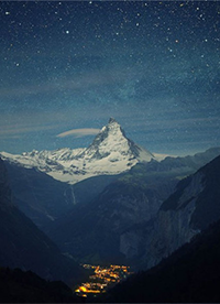 唯美夜晚星空風(fēng)景圖片欣賞