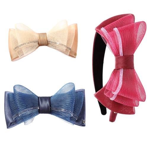 新款A(yù)lexandre de Paris for浪漫蝴蝶結(jié)發(fā)飾品