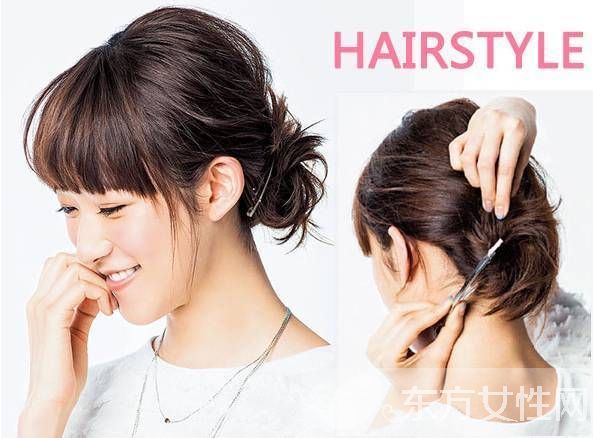 四款時尚短發(fā)盤發(fā)造型 絕對讓你美到尖叫