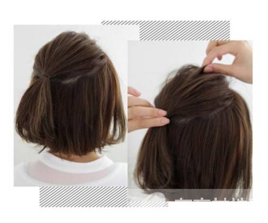 短頭發(fā)怎么扎好看 不妨試試公主頭跟劉海編發(fā)