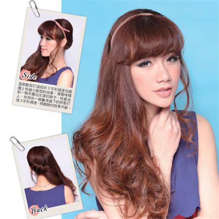 簡單碎發(fā)修飾臉部輪廓 拍出小臉風范