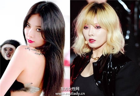 短發(fā)更性感 看韓國當紅女星剪發(fā)前后對比照