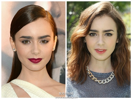 長(zhǎng)、短、直、卷全都Hold得住 莉莉柯林斯發(fā)型全紀(jì)錄