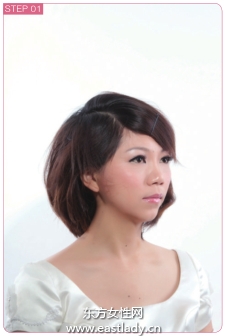 短發(fā)發(fā)型飾品點(diǎn)綴看起來嫵媚十足