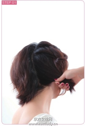 珍珠發(fā)夾點綴短發(fā)發(fā)型可愛極了