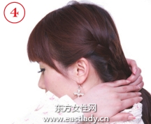 辮子的編法圖解之活波俏皮側(cè)編辮