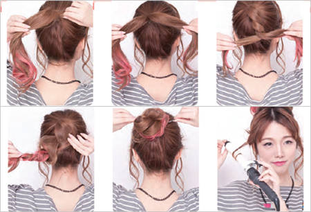 中分劉海簡單設計立馬變成瓜子臉