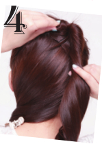 分區(qū)擰卷盤發(fā)發(fā)型設(shè)計(jì)圖解