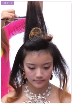 尖尾梳倒梳劉海發(fā)根打造歐系發(fā)型