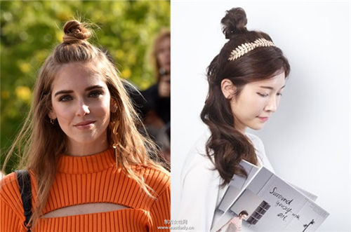 丸子頭的扎法圖解 越隨性越自然有型