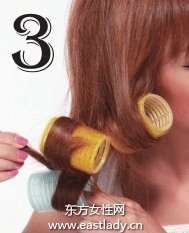 使用卷發(fā)卷打造富有變化感卷發(fā)