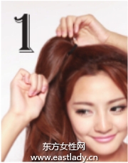 蓬松側(cè)馬尾辮展現(xiàn)甜美十足萌女造型