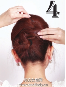 立體感圓潤盤發(fā)發(fā)型復(fù)古貴族氣