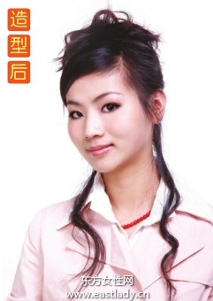 浪漫優(yōu)稚卷發(fā)發(fā)型當宴會中的公主